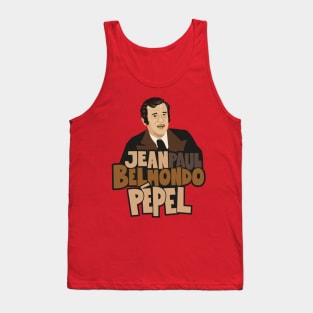 Jean-Paul Belmondo Portrait - French Cinema Icon Tank Top